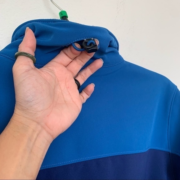 𝅺NWOT MARMOT mens SOFT SHELL JACKET SMALL blue DRICLIME coat - Picture 11 of 14